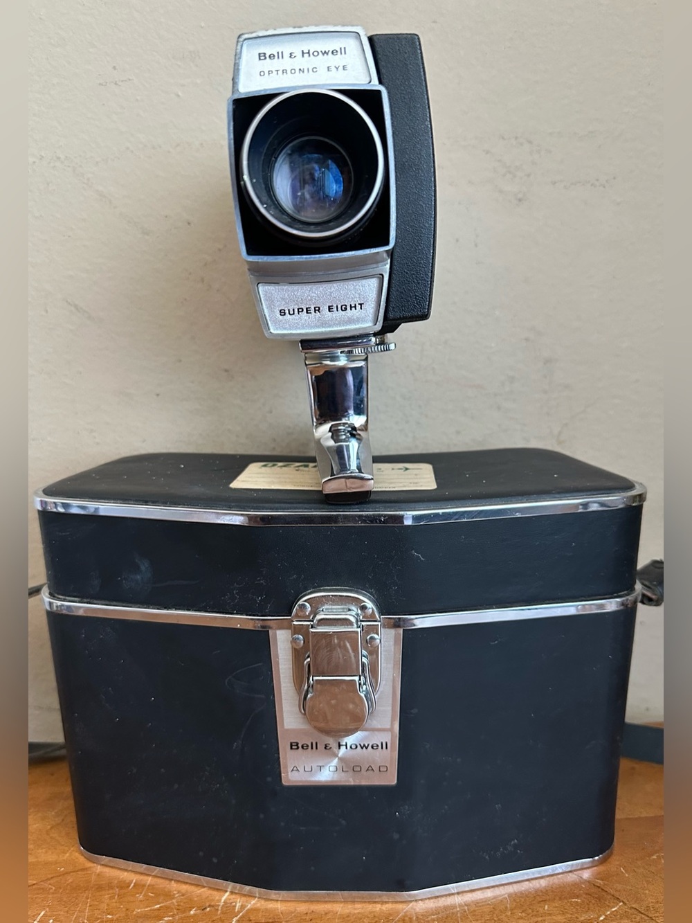 Bell & Howell Black Super 8 Film Camera with Matching Case
